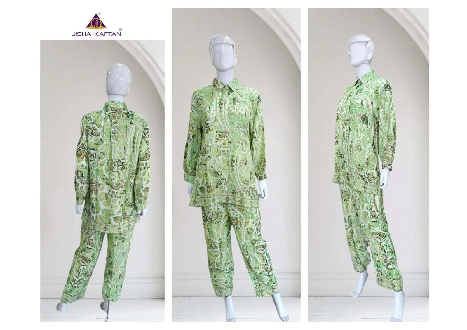 Silk Co Ord Sets By Jisha Kaftan Western Designer Cord Set Suppliers In India